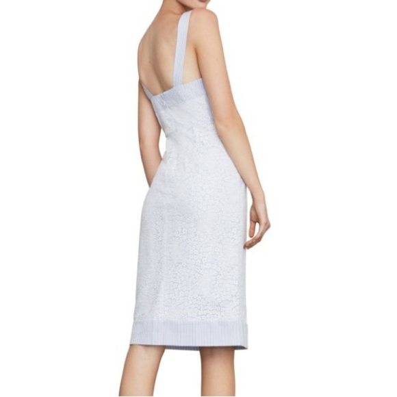 BCBGMAXAZRIA Blue & White Mini Floral Striped Sundress - Picture 9 of 10